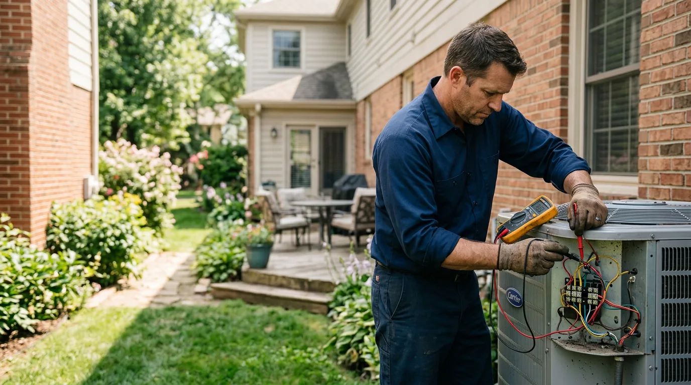 HVAC technician working near Bellaire, TX